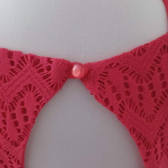 WOMEN'S CUFF DRESS/MEDIUM SIZE (7/9) / CORAL COLOR / NOBOUNDARIES BRAND - Picture 6 of 12